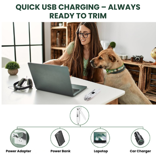 Petypure 2-in-1 Electric Dog nail Clippers