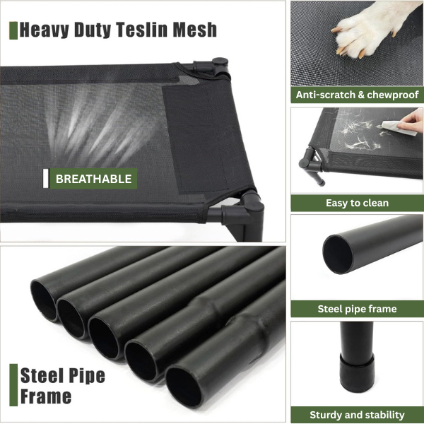 PETYPURE Cooling Elevated Dog Bed