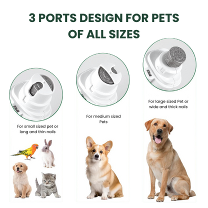 Petypure 2-in-1 Electric Dog nail Clippers