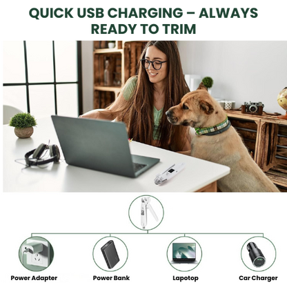 Petypure 2-in-1 Electric Dog nail Clippers