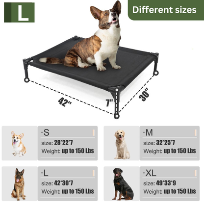 PETYPURE Cooling Elevated Dog Bed