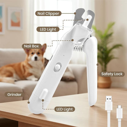 Petypure 2-in-1 Dog Nail Clipper & Grinder