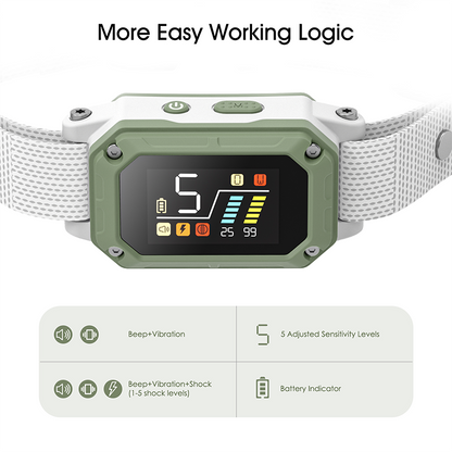 Petypure Bark Control Collar for Dogs — Beep, Vibration & Adjustable Levels