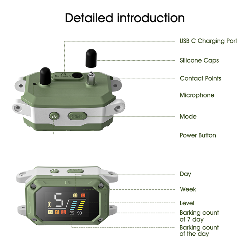 Petypure Bark Control Collar for Dogs — Beep, Vibration & Adjustable Levels